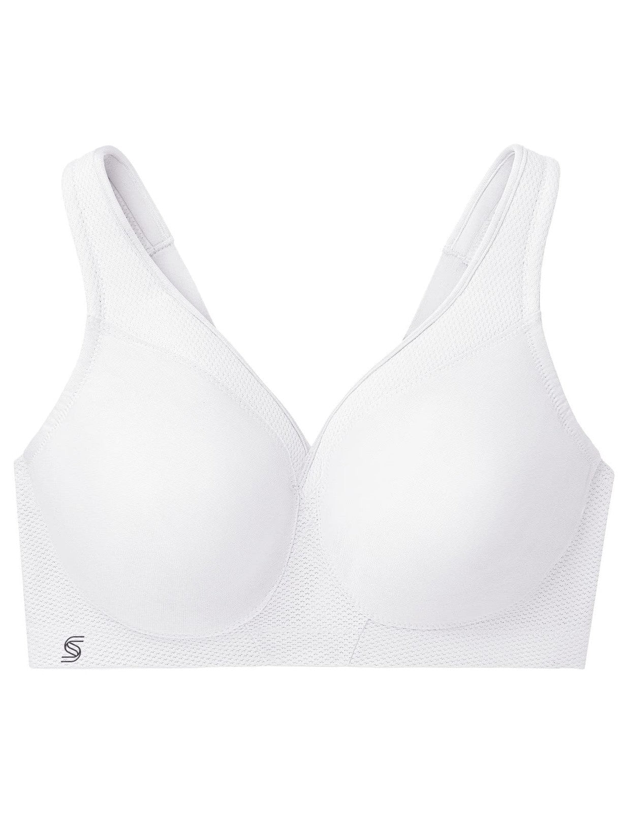 Glamorise Plus Size MagicLift Seamless Sports Bra 34F White #1006