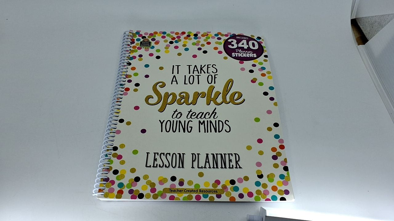 Spiral-Bound Lesson Planner 2152, 112 Pages, Multi w/Stickers