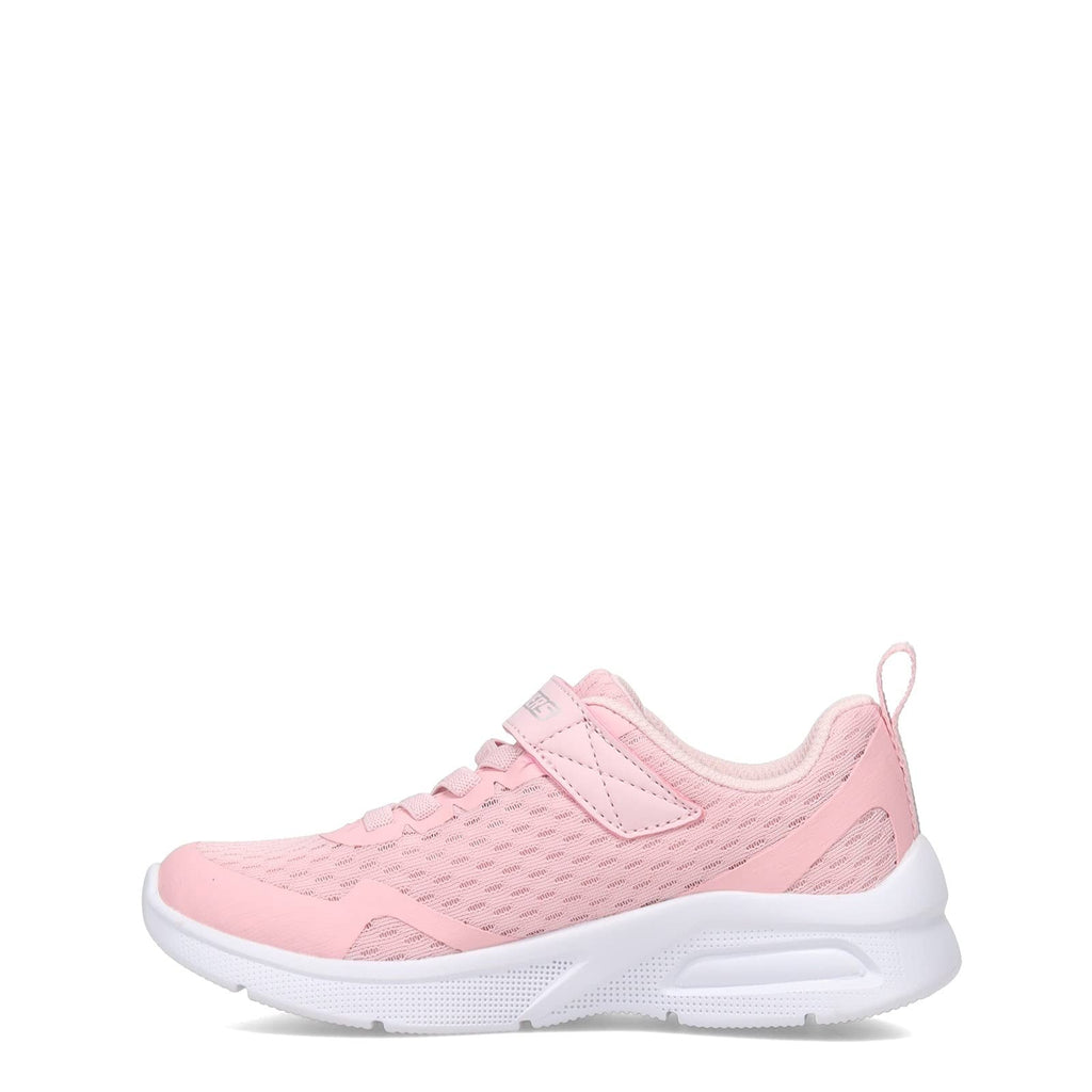 Skechers girls Microspec Max Sneaker, Light Pink, 3 Little Kid US