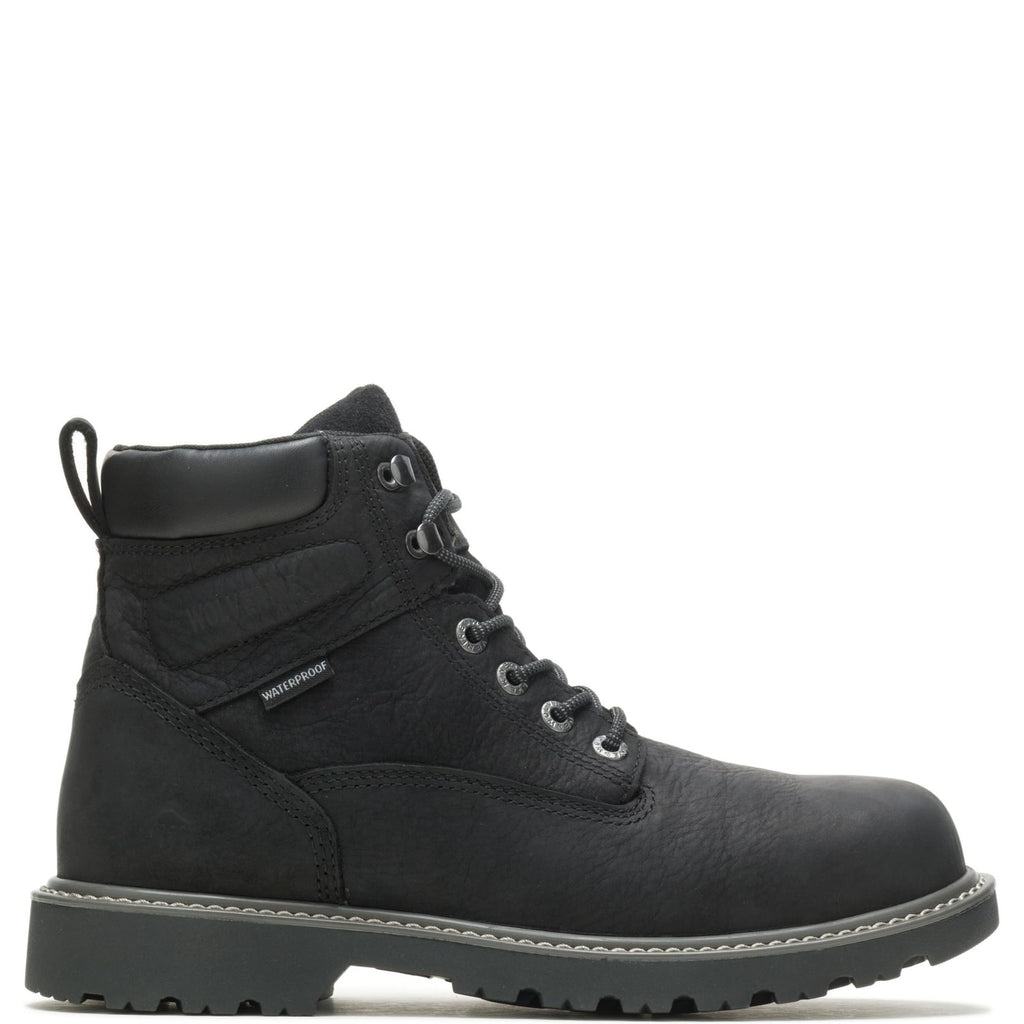 Wolverine Men's Floorhand 6" Waterproof Boot, Black, 10.5 3E