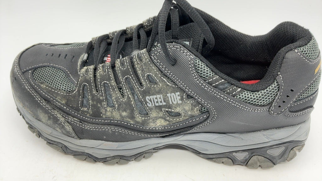 Cankton Steel Toe Work Sneakers 9.5 Black/Charcoal Electrical Hazard Rated