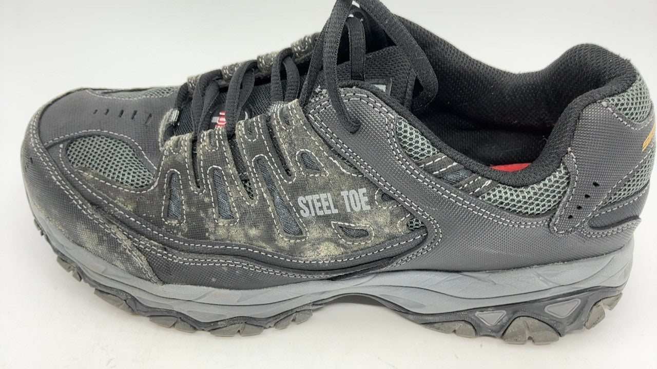 Cankton Steel Toe Work Sneakers 9.5 Black/Charcoal Electrical Hazard Rated