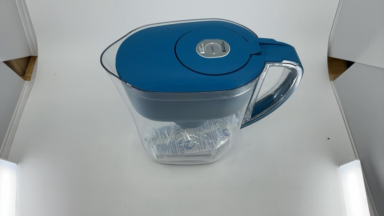 Brita Water Filter Pitcher, 6-Cup, Turquoise, SmartLight Indicator, BPA-Free