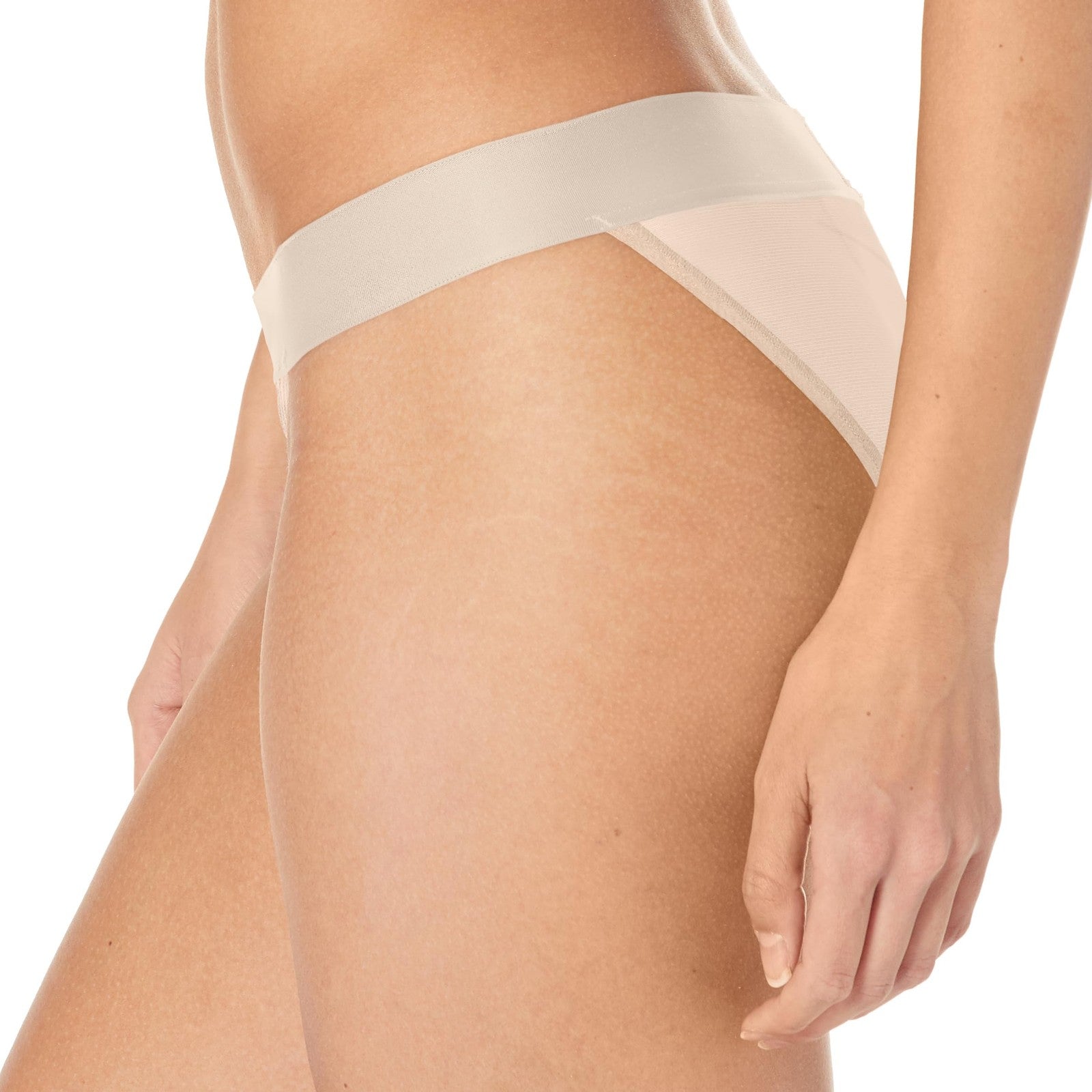 DKNY Women's Sheers Bikini Style Underwear - Cashmere, Medium