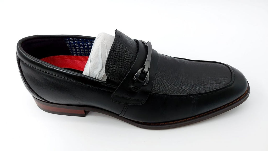 Stacy Adams Men's Kaylor Penny Slip-On Loafer, Black, 8M