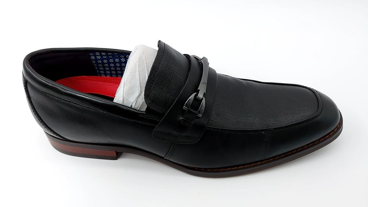 Stacy Adams Men's Kaylor Penny Slip-On Loafer, Black, 8M