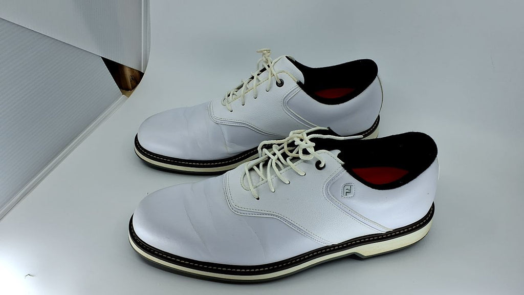 FootJoy Mens Fj Originals Golf Shoe, White/White, 12 US
