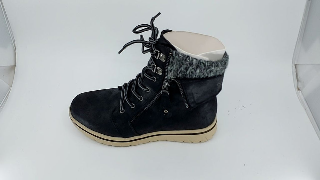 CLIFFS BY WHITE MOUNTAIN Women's Hope Boot, Black/Fabric/Sweater, 8 M