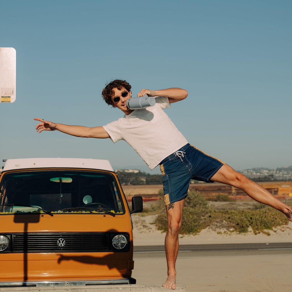 30 oz Insulated Tumbler w/ Handle & 2 Straws, Stainless Steel, Gum