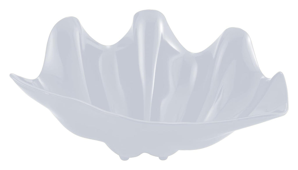 Winco PSBW-5W Shell Bowls, 5-Quart, Pearl,White,Medium