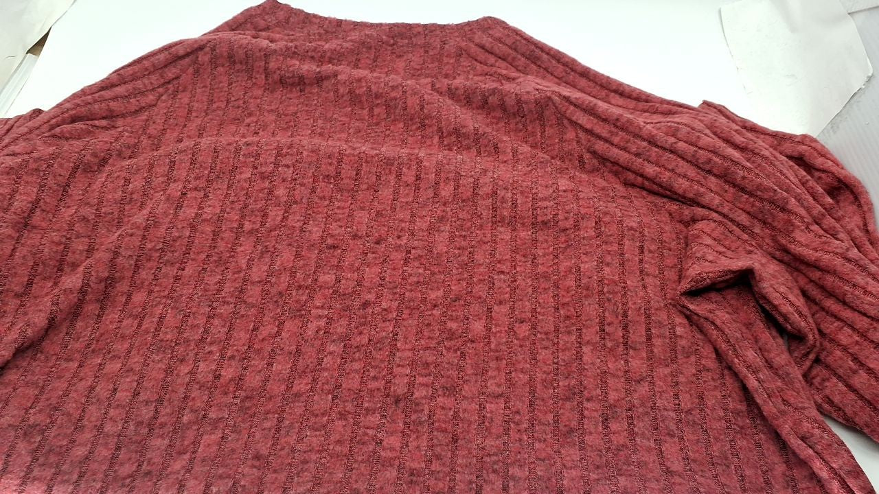 Red Thumb Hole Long Sleeve Sweatshirt for Women - Casual Style 2XL