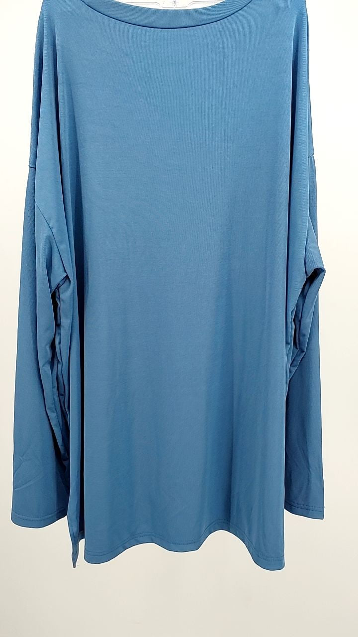 Casual Loose Long Sleeve Top and Wide Leg Pants Set