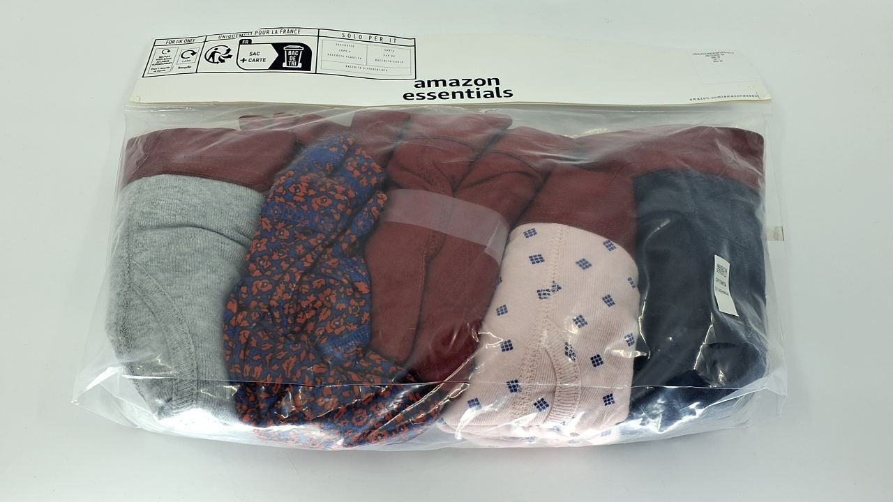 Men's Boxer Briefs 5-Pack, Cotton, Tag-Free, Medium, Mixed Prints
