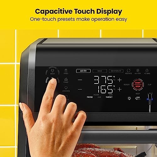 Chefman 12 Quart 5-in-1 Air Fryer w/ Smart Thermometer - Black