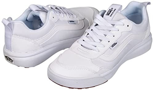 Vans Women's Range EXP Shoe, Tumble Canvas White White, 10 M US