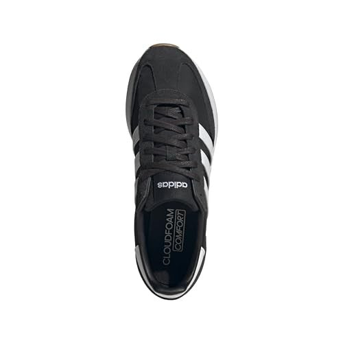 adidas Men's Run 72 Sneaker, Black/White/White, 10