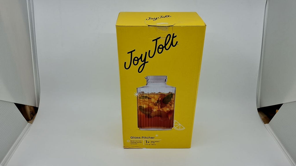 Dishwasher Safe 68oz Glass Pitcher w/ 2 Lids, Beverage Serveware