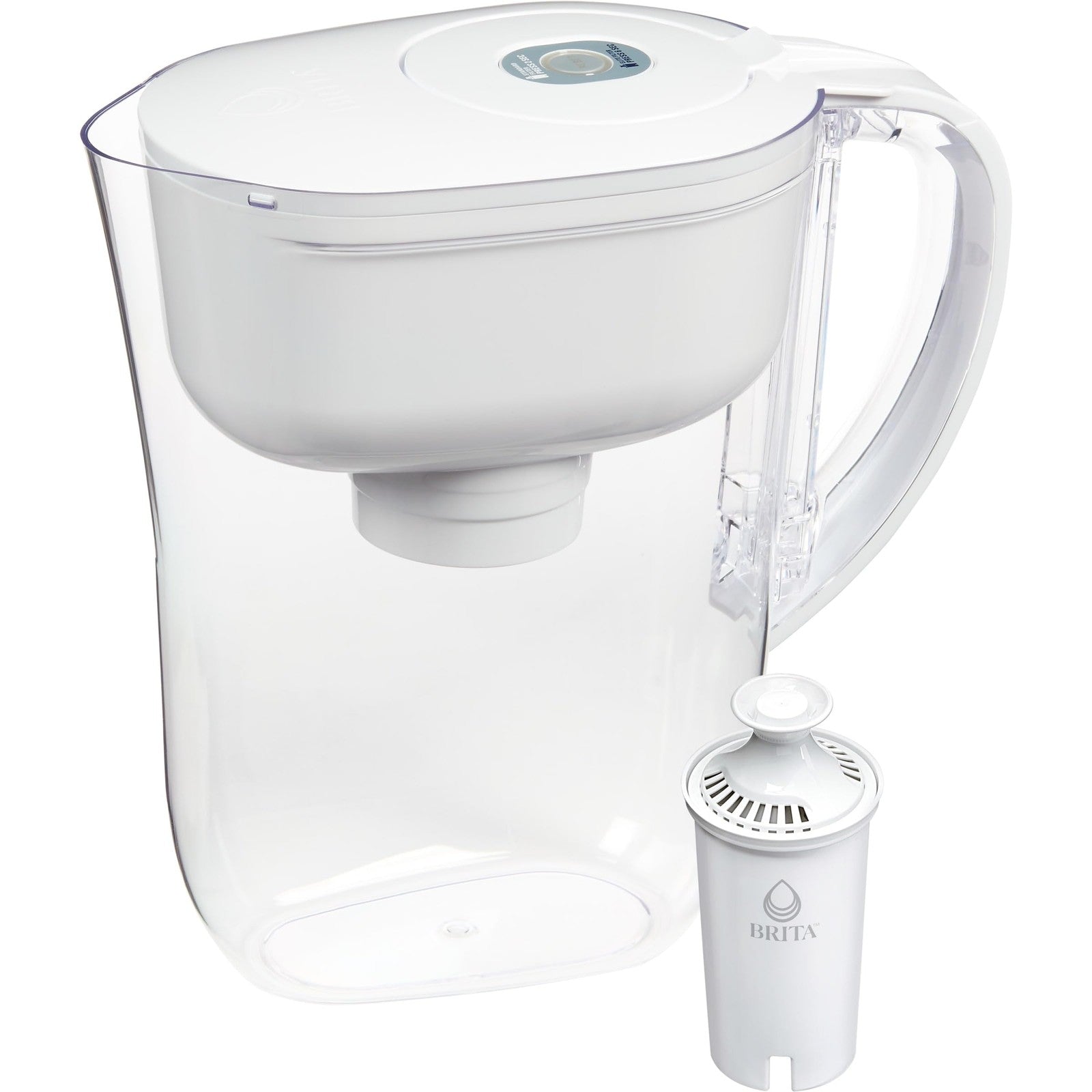 Brita Metro Water Filter Pitcher, 6-Cup, White, Standard Filter Included