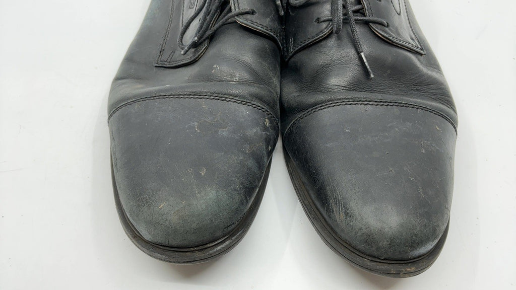 Clarks Men's Whiddon Cap Oxford, Black Leather, 13 Wide