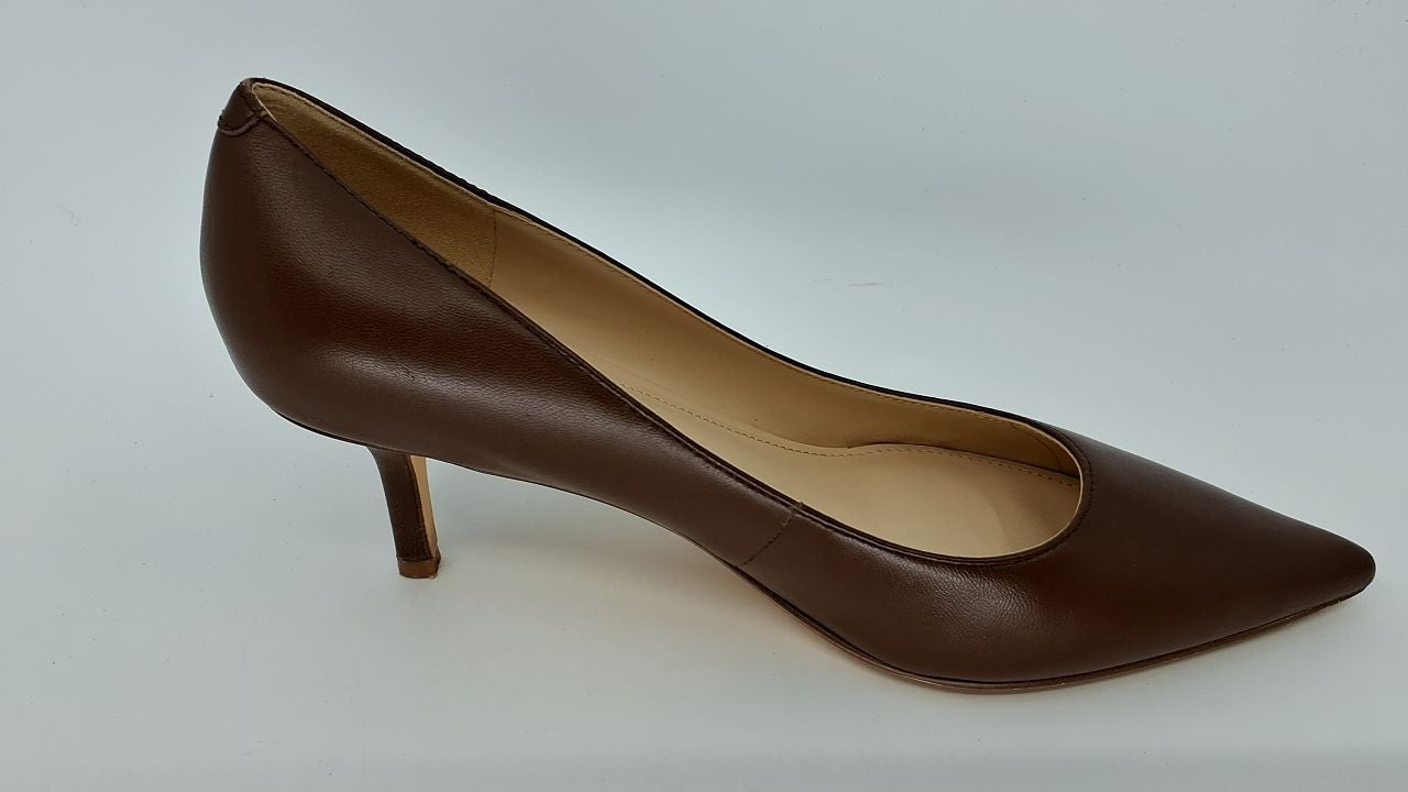 Marc Fisher Women's Alola Pump, Medium Brown Leather 210, 7.5