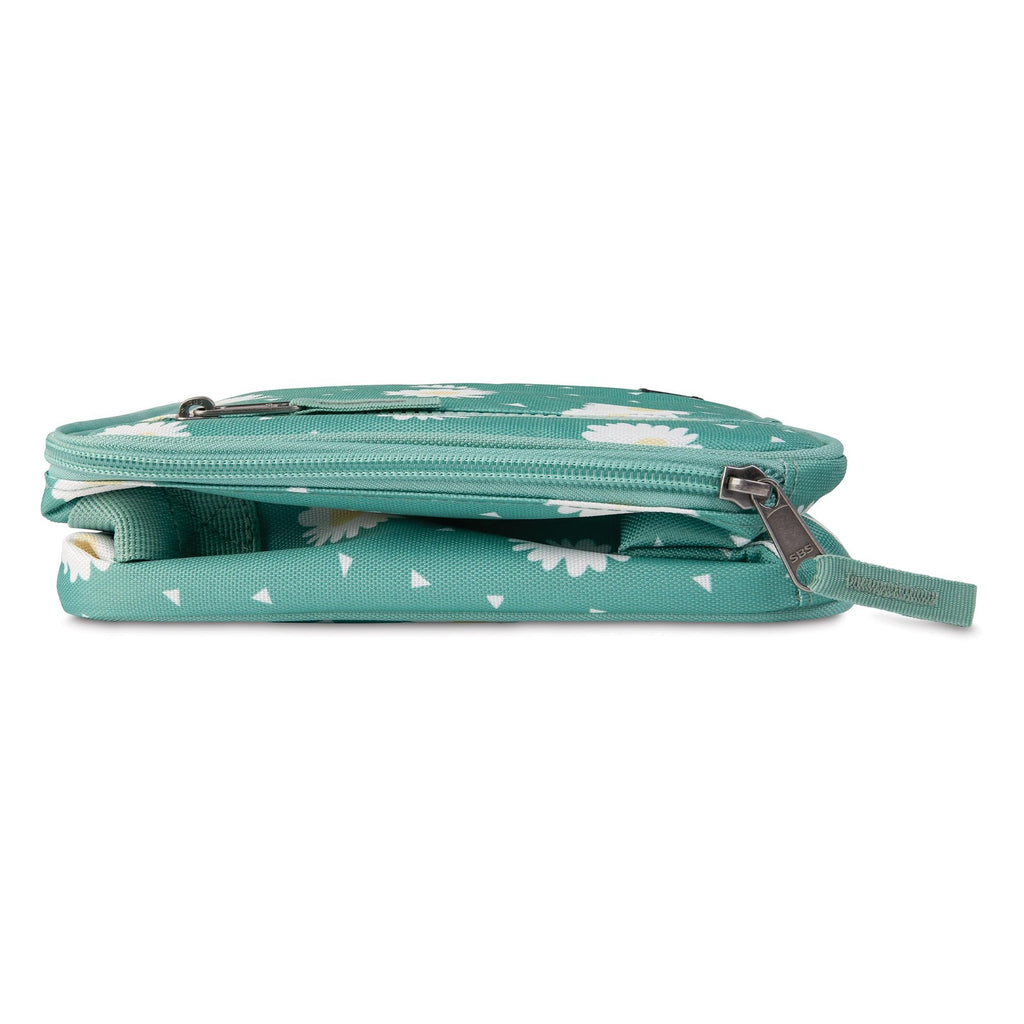 PackIt Freezable Lunch Box w/ Zip Closure & Buckle Handle, Daisy Sage