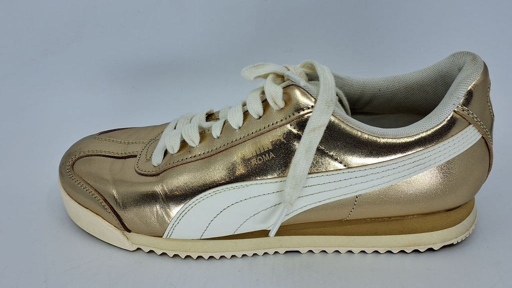 PUMA Women's Roma Shoes, Gold-Warm White, 10