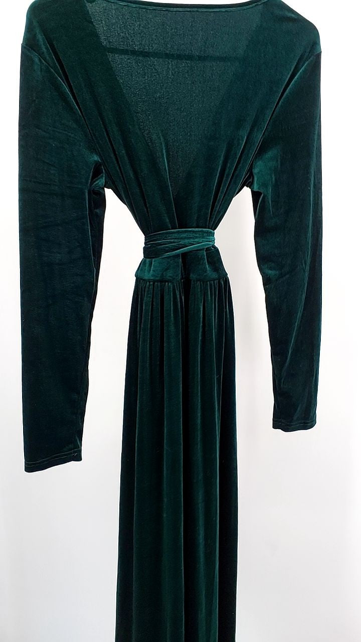 Velvet Long Sleeve Maxi Dress