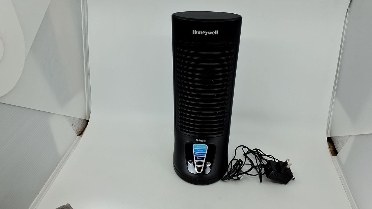 Personal Table Fan, Honeywell QuietSet, 13in, Oscillating, Black