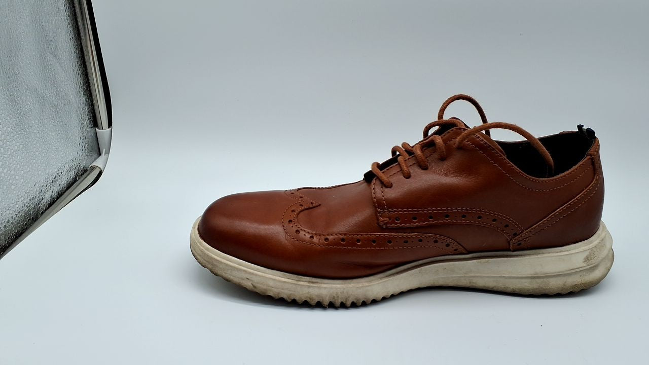 Cole Haan Men's Grand+ Dress Wing Tip Oxford Dark Brown 9 Medium