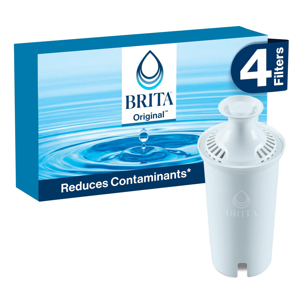 Brita Standard Filters for Pitchers, 4 Count, Reduces Odor & Impurities