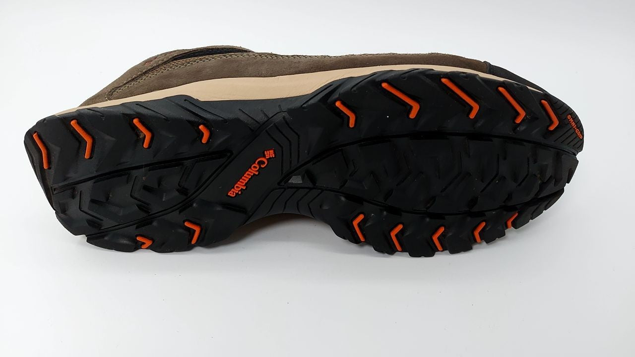 Columbia Mens Crestwood, Camo Brown/Heatwave, 12 Wide