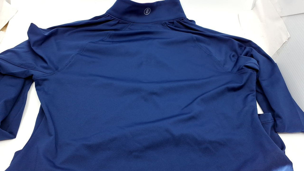 IZOD Women's Paloma Quarter Zip Pullover, Medieval Blue, Medium