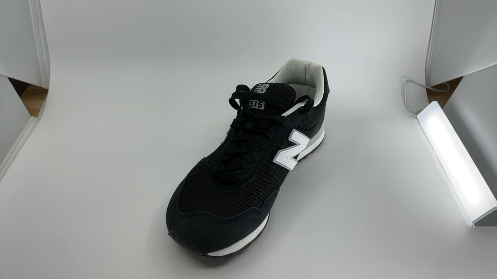 New Balance Men's 515 V3 Sneaker, Black/White/Aluminum Grey, 9 X-Wide
