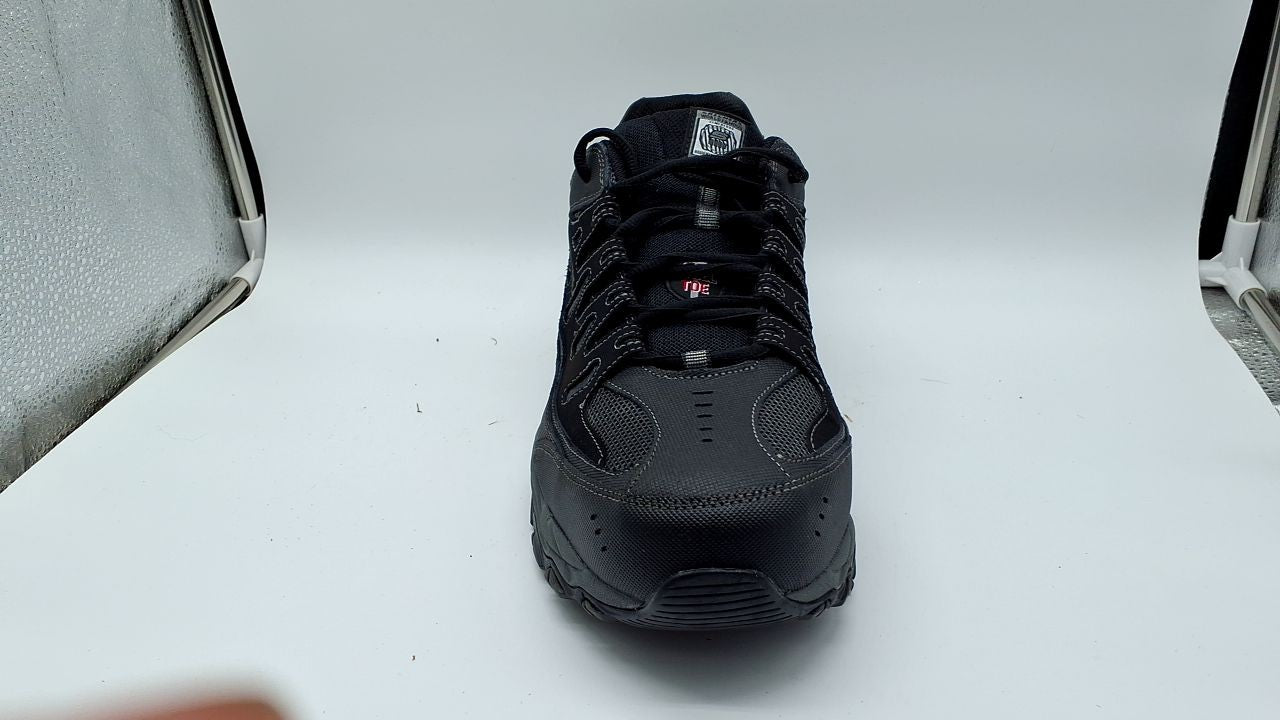 Skechers Cankton Steel Toe Work Shoe 13W Black/Charcoal Memory Foam