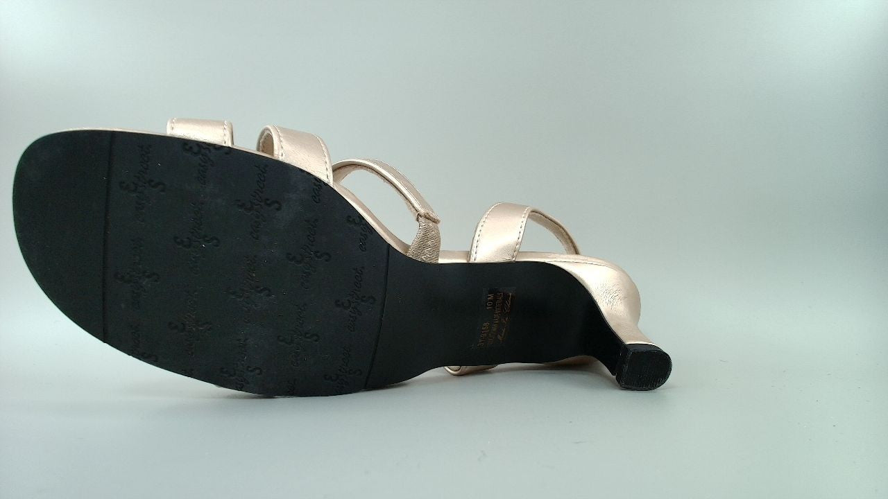 Easy Street Women's Como Heeled Sandal, Champagne, 10