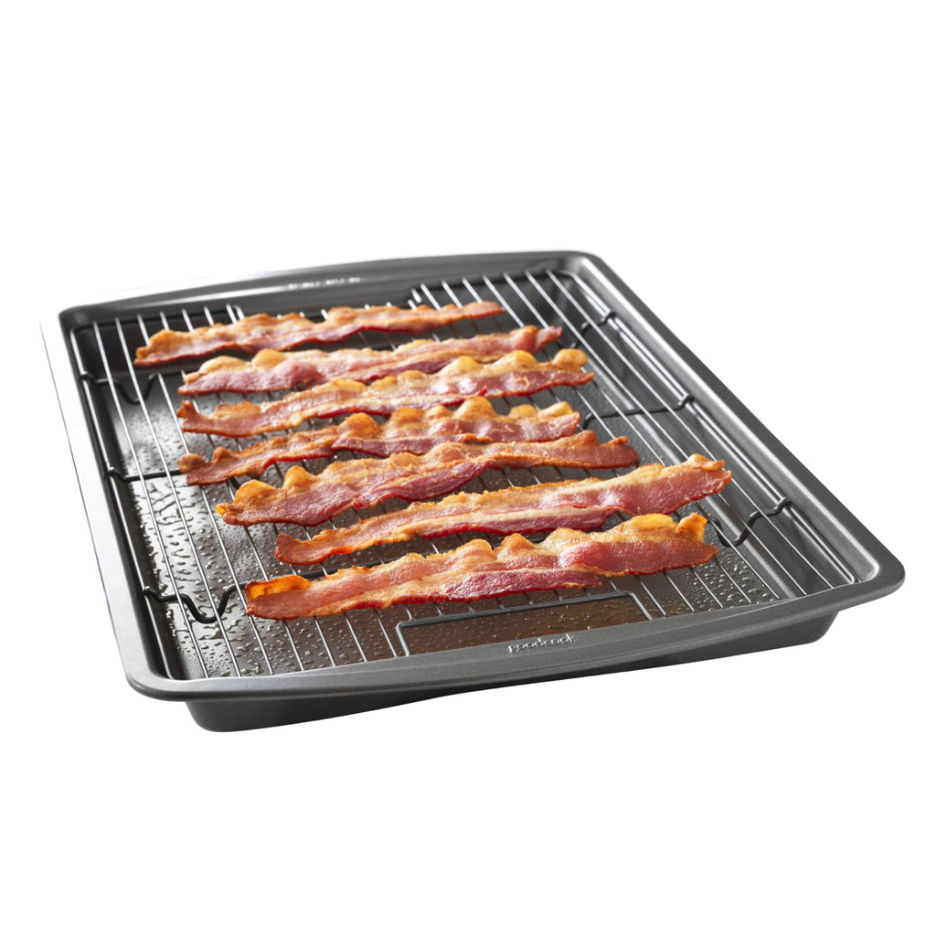 Multipurpose 15x10.5 Baking Sheet & Rack Set, Oven Safe, Dishwasher Safe