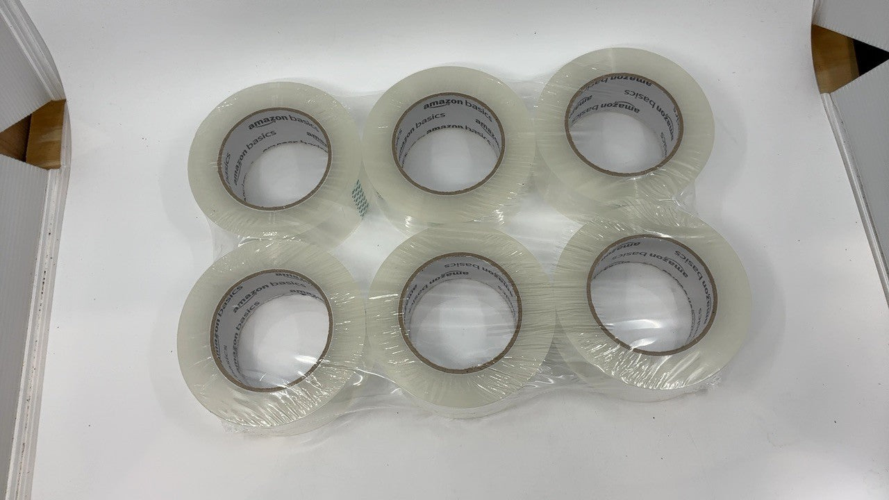 Clear Packing Tape 1.88" x 109 Yards, 6-Pack for Moving & Shipping