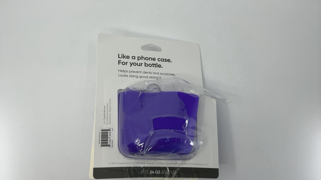 Owala 24oz FreeSip Water Bottle Boot, Violet Silicone Protective Sleeve