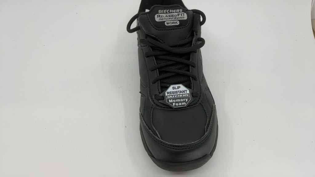 Skechers for Work Women's Dighton Bricelyn Work Shoe, Black, 6.5 M US