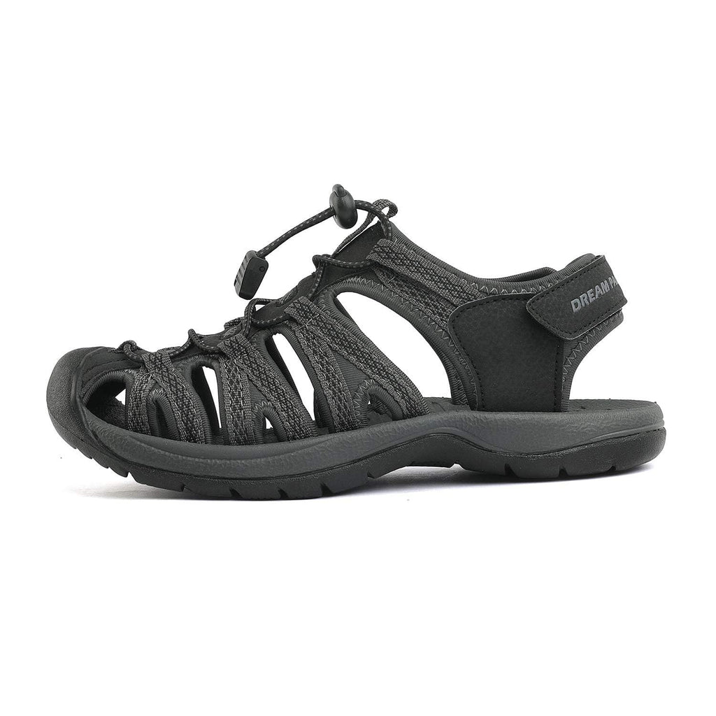 Lightweight Womens Hiking Sandals 5.5 Black/Dark/Grey