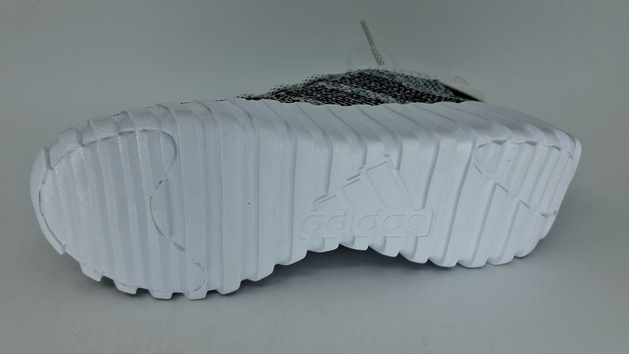 adidas Unisex-Kids Kaptir Flow, White/Black/Silver Metallic, 4