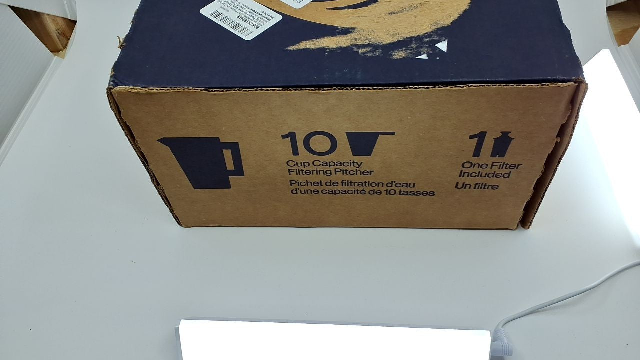 Brita Large Water Pitcher, 10-Cup Capacity, SmartLight Indicator, Black