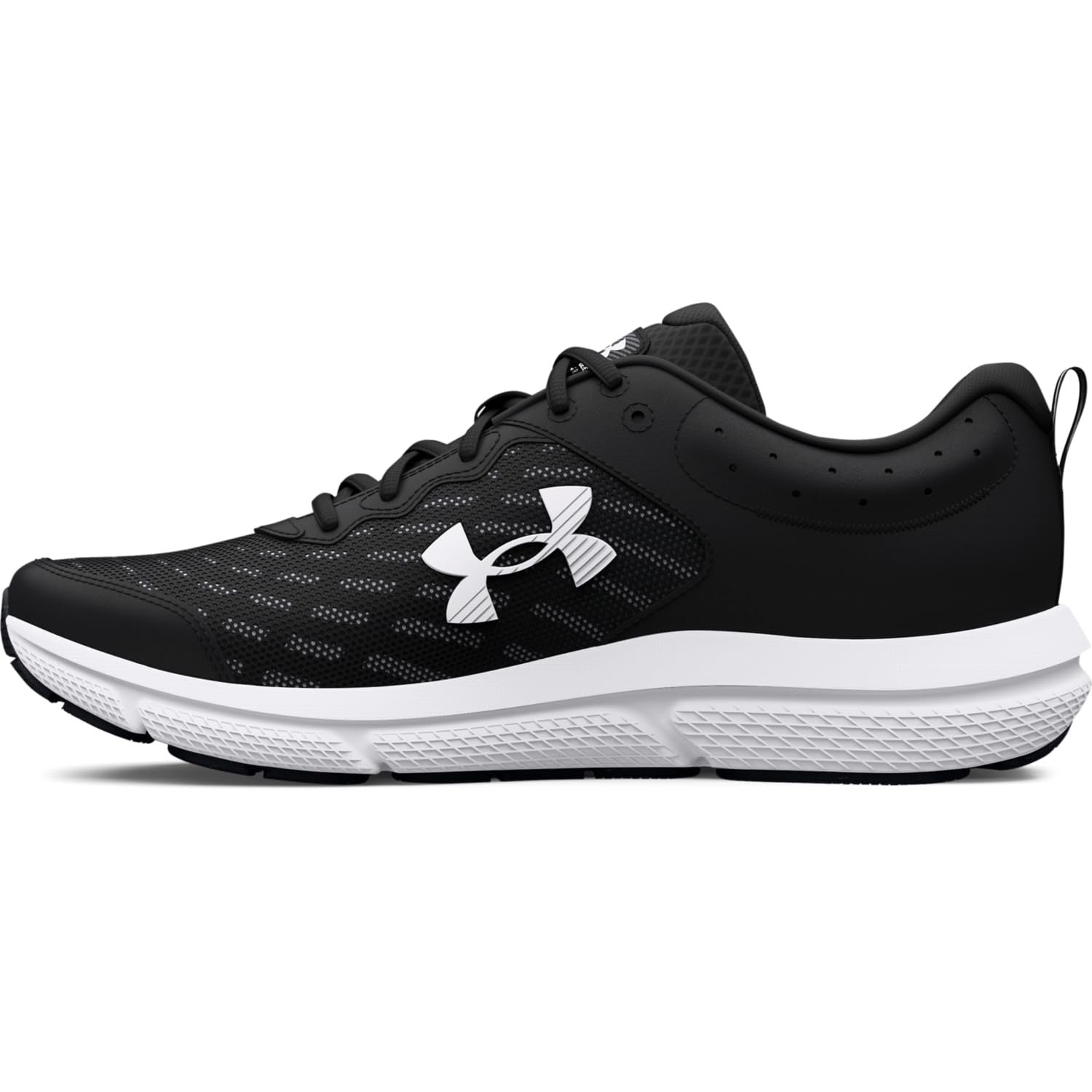 Under Armour Men's Charged Assert 10, (001) Black/Black/White, 9, US