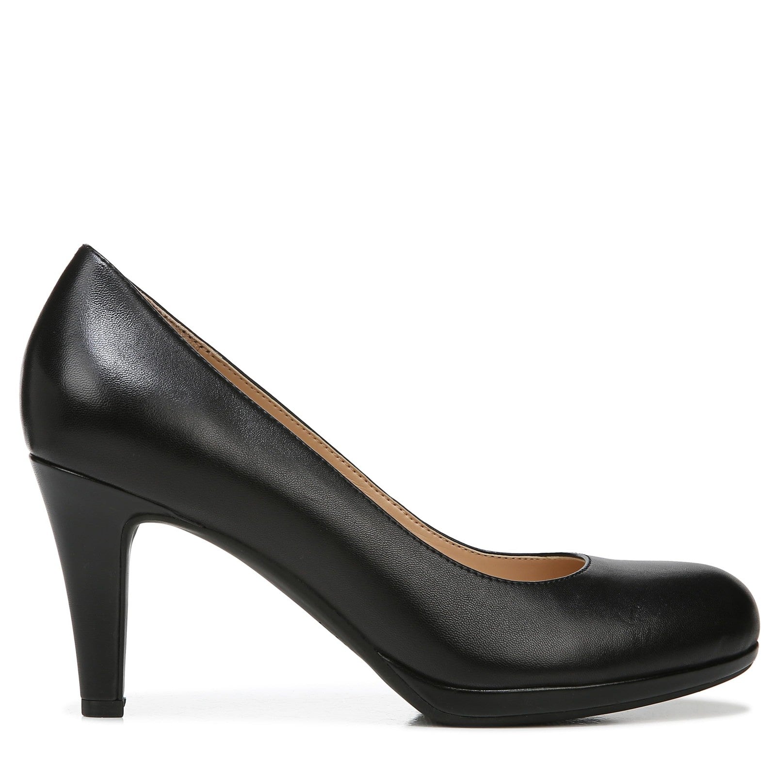 Naturalizer Womens Michelle Pump Black Leather 10 W