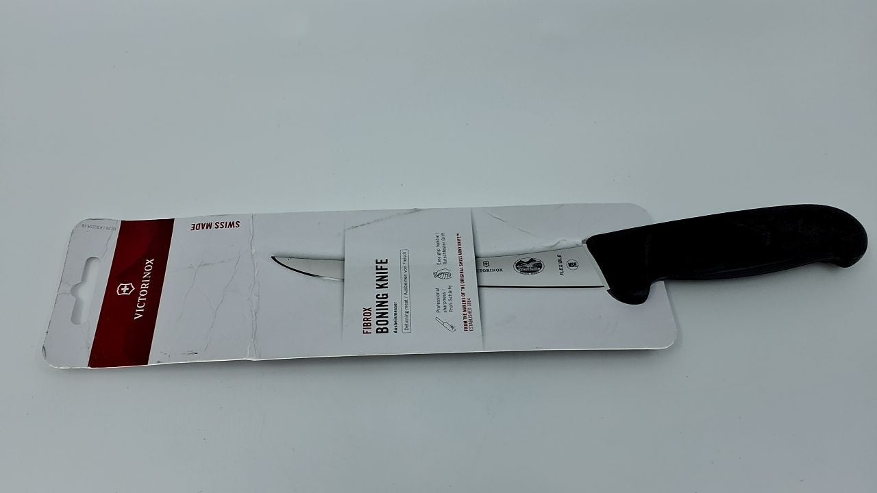 Victorinox 6-Inch Flexible Boning Knife, Curved Blade, Black