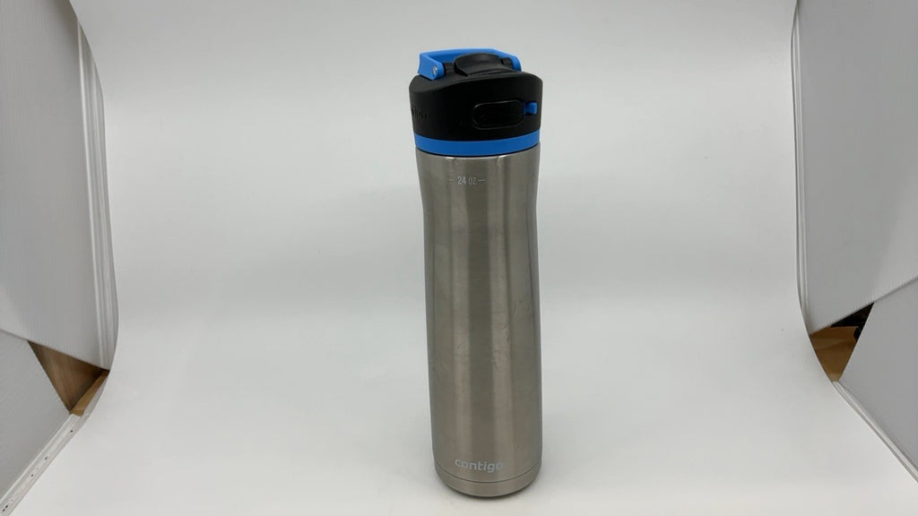 Contigo Ashland Water Bottle, 24 oz, Stainless Steel w/Blue Poppy