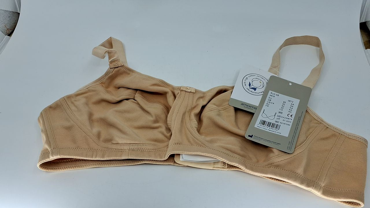 Amoena womens Ruth Cotton Wire-free bras, Nude, 42AA US