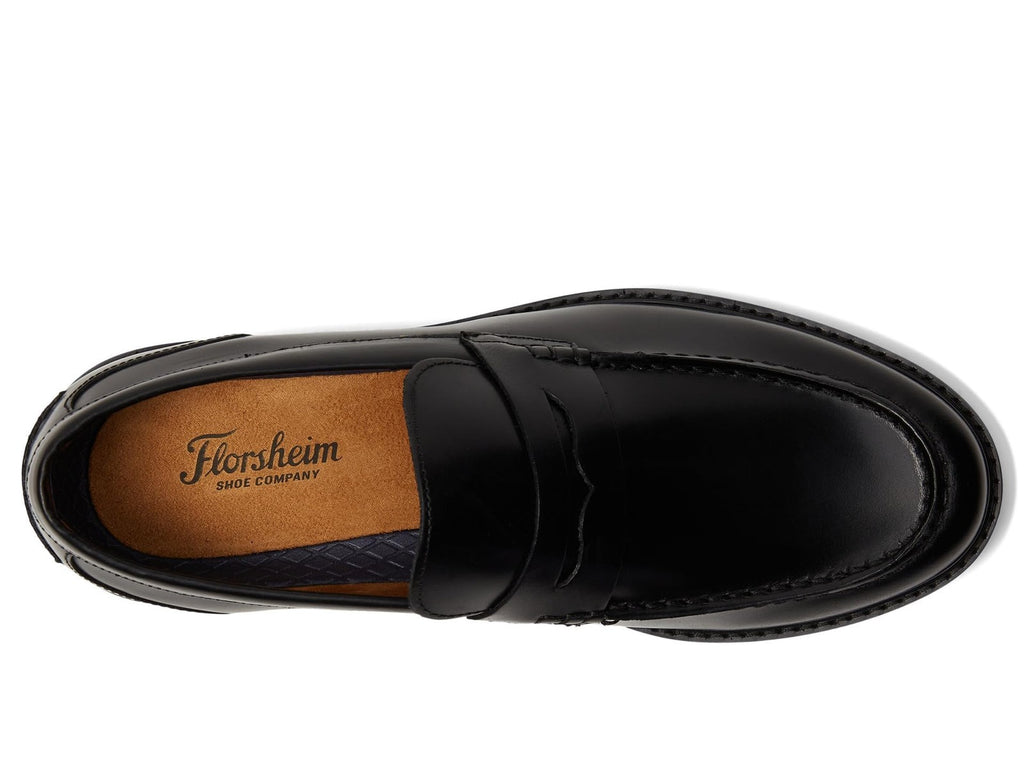 Florsheim Men's Renegade Moc Toe Penny Loafer, Black, 10.5 Medium