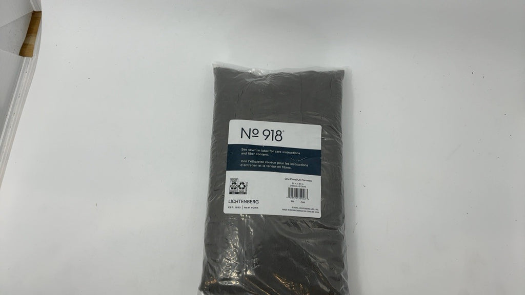 Erica Crushed Sheer Voile Curtain Panel 51" x 84" Charcoal Gray