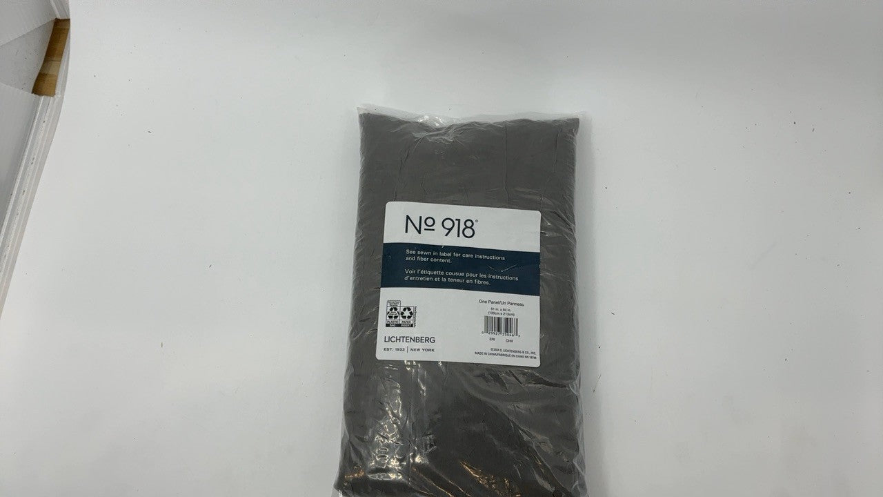 Erica Crushed Sheer Voile Curtain Panel 51" x 84" Charcoal Gray